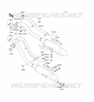 EXHAUST voor Kawasaki VN800 1995