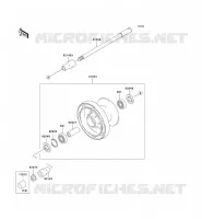 FRONT HUB voor Kawasaki VN800 1995