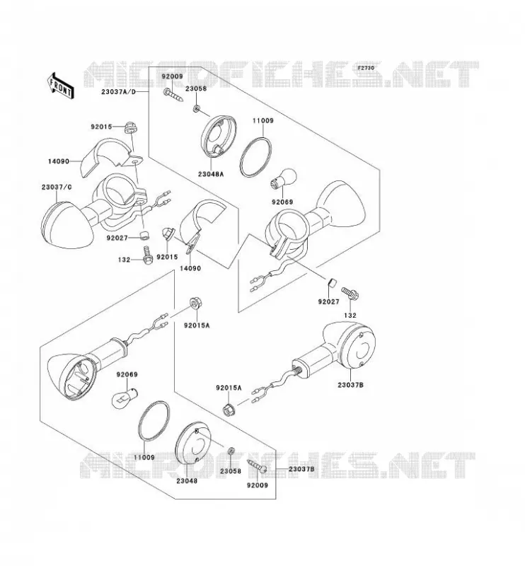 INDICATORS Kawasaki MOTOS 800 1995 VN800  VN800-A1