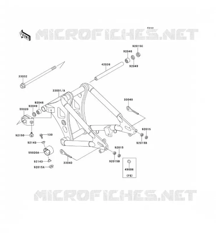 SWINGARM Kawasaki MOTOS 800 1995 VN800  VN800-A1