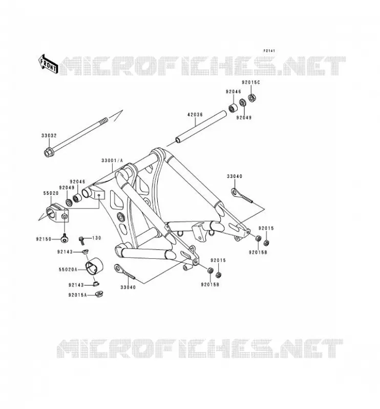 SWINGARM Kawasaki MOTOS 800 1996 VN800  VN800-A2