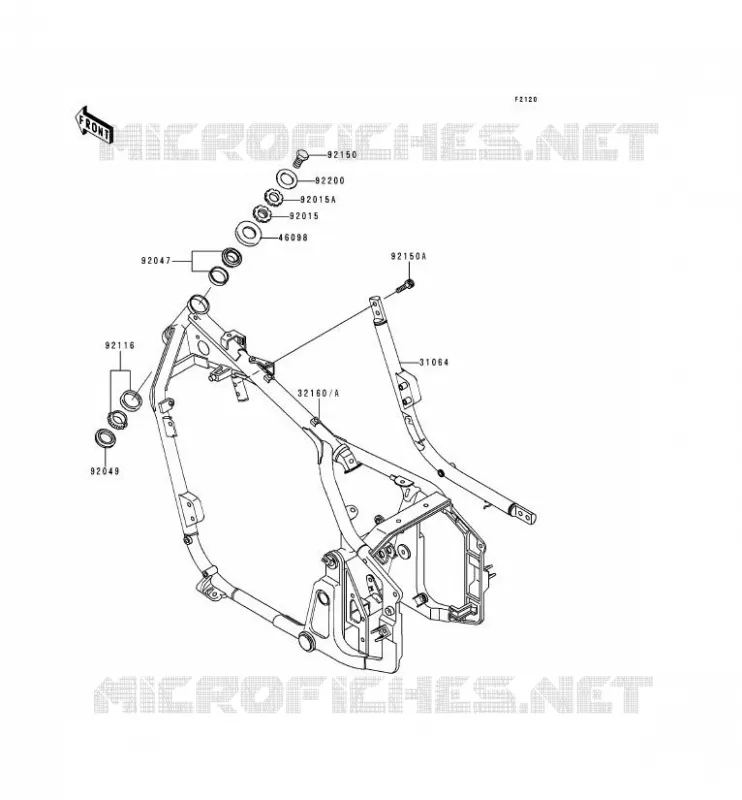 CHASSIS Kawasaki MOTOS 800 1996 VN800  VN800-A2