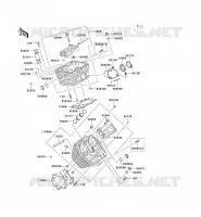 CYLINDER HEAD voor Kawasaki VN800 1997