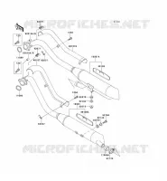 EXHAUST voor Kawasaki VN800 1997