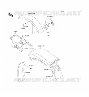 FENDER voor Kawasaki VN800 1997