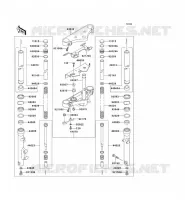 FRONT FORK voor Kawasaki VN800 1997