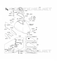 FUEL TANK voor Kawasaki VN800 1997