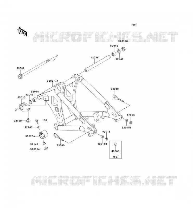 SWINGARM Kawasaki MOTOS 800 1997 VN800  VN800-A3A