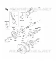 CRANKSHAFT voor Kawasaki VN800 1997