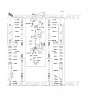 FRONT FORK voor Kawasaki VN800 1997