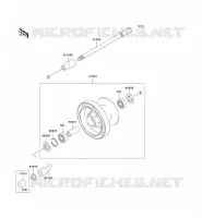 FRONT HUB voor Kawasaki VN800 1997