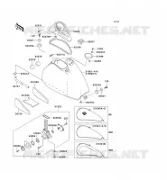 FUEL TANK voor Kawasaki VN800 1997