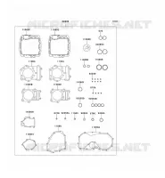 GASKET SET voor Kawasaki VN800 1997