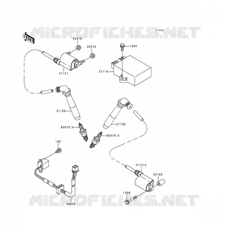 IGNITION SYSTEM Kawasaki MOTOS 800 1998 VN800  VN800-A4