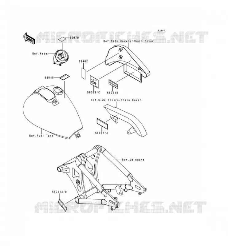 LABELS Kawasaki MOTOS 800 1998 VN800  VN800-A4