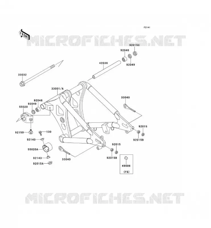 SWINGARM Kawasaki MOTOS 800 1998 VN800  VN800-A4