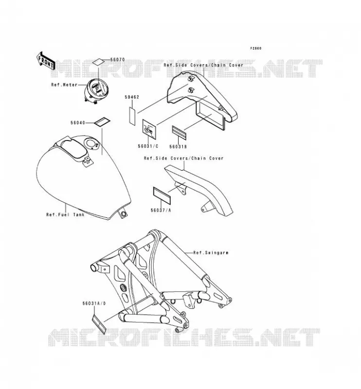 LABELS Kawasaki MOTOS 800 1999 VN800  VN800-A5