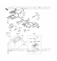 CHASSIS ELECTRICAL EQUIPMENT voor Kawasaki VN800 CLASSIC 1996