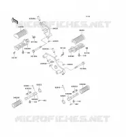 FOOTREST voor Kawasaki VN800 CLASSIC 1996