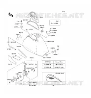 FUEL TANK voor Kawasaki VN800 CLASSIC 1996
