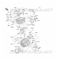 CYLINDER HEAD voor Kawasaki VN800 CLASSIC 1996