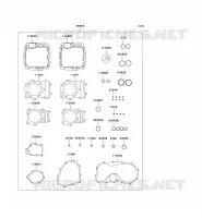 GASKET SET voor Kawasaki VN800 CLASSIC 1996