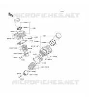 CYLINDER   PISTON  voor Kawasaki VN800 CLASSIC 1996
