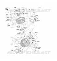 CYLINDER HEAD voor Kawasaki VN800 CLASSIC 1996
