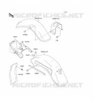 FENDER voor Kawasaki VN800 CLASSIC 1996