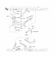 FRONT MASTER CYLINDER voor Kawasaki VN800 CLASSIC 1996