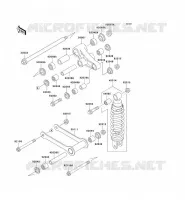 SUSPENSION   SHOCK ABSORBER voor Kawasaki VN800 CLASSIC 1996