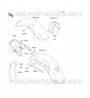 FENDER voor Kawasaki VN800 CLASSIC 1996