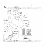FUEL TANK voor Kawasaki VN800 CLASSIC 1996