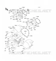 LEFT ENGINE COVER voor Kawasaki VN800 CLASSIC 1996