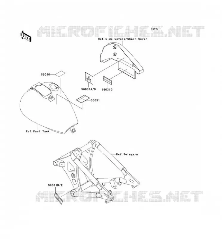 LABELS Kawasaki MOTOS 800 1996 VN800 CLASSIC  VN800-B1
