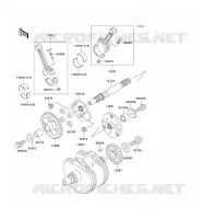 CRANKSHAFT voor Kawasaki VN800 CLASSIC 1996