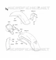 FENDER voor Kawasaki VN800 CLASSIC 1996