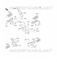 FOOTREST voor Kawasaki VN800 CLASSIC 1996