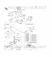FUEL TANK voor Kawasaki VN800 CLASSIC 1996