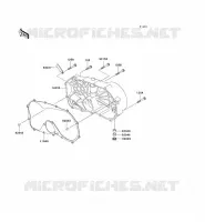 RIGHT ENGINE COVER(S) voor Kawasaki VN800 CLASSIC 1996