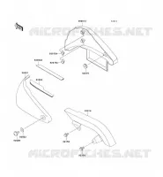 SIDE COVERS   CHAIN COVER voor Kawasaki VN800 CLASSIC 1996