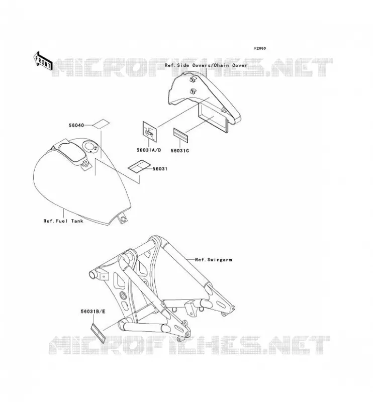 LABELS Kawasaki MOTOS 800 1996 VN800 CLASSIC  VN800-B1