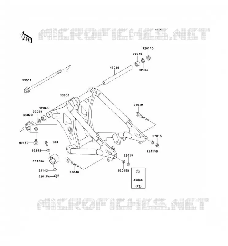 SWINGARM Kawasaki MOTOS 800 1996 VN800 CLASSIC  VN800-B1