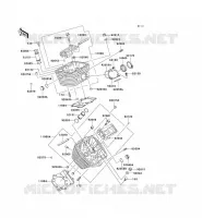 CYLINDER HEAD voor Kawasaki VN800 CLASSIC 1996