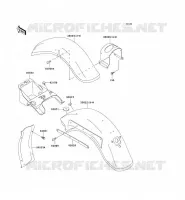 FENDER voor Kawasaki VN800 CLASSIC 1996