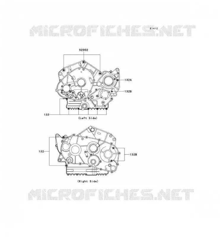 CRANKCASE BOLT Kawasaki MOTOS 800 1996 VN800 CLASSIC  VN800-B1
