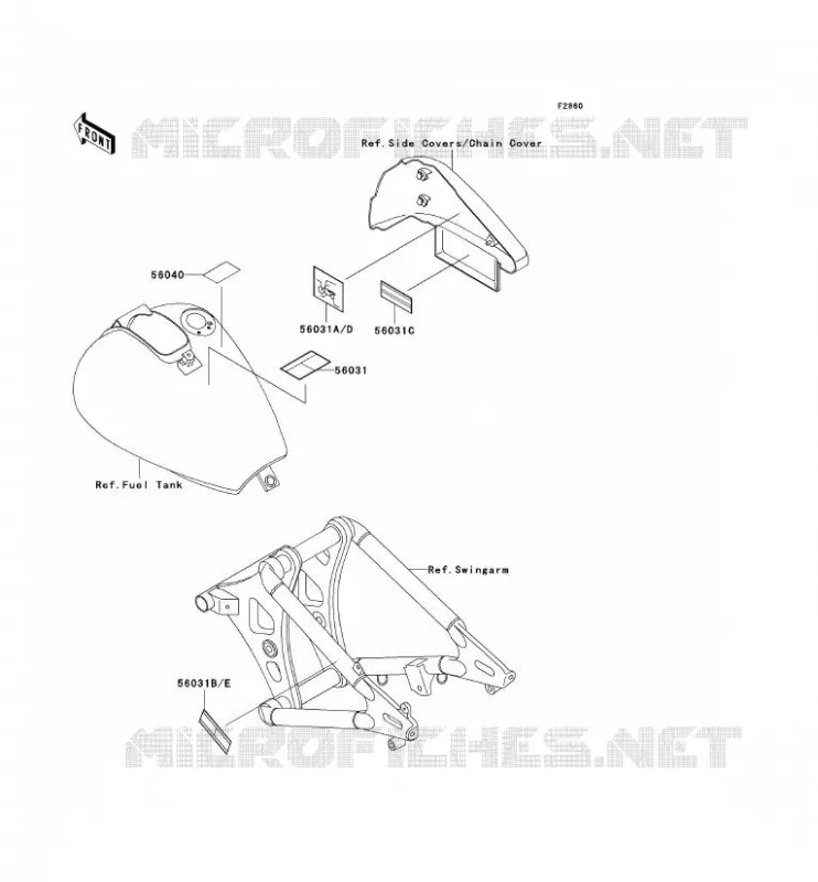 LABELS Kawasaki MOTOS 800 1996 VN800 CLASSIC  VN800-B1