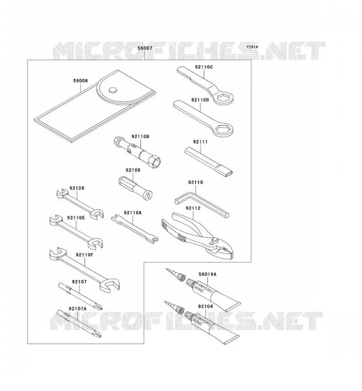 TOOL Kawasaki MOTOS 800 2005 VN800 CLASSIC  VN800-B10