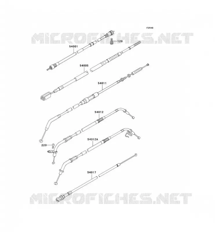 CABLES Kawasaki MOTOS 800 2005 VN800 CLASSIC  VN800-B10P