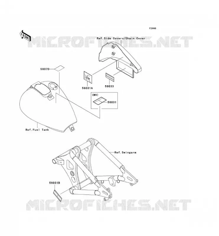 LABELS Kawasaki MOTOS 800 2005 VN800 CLASSIC  VN800-B10P
